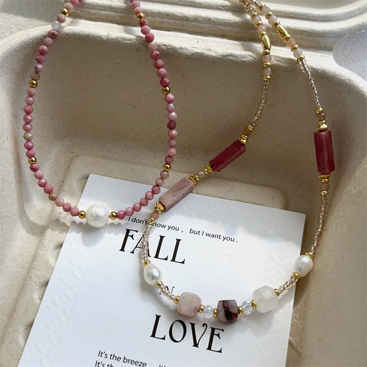 Rose Pink Love Necklace