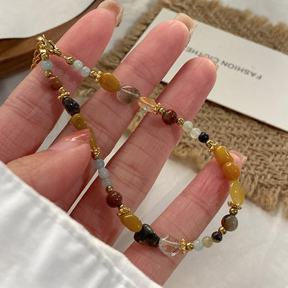 Assorted Quartz Beaded Bracelet