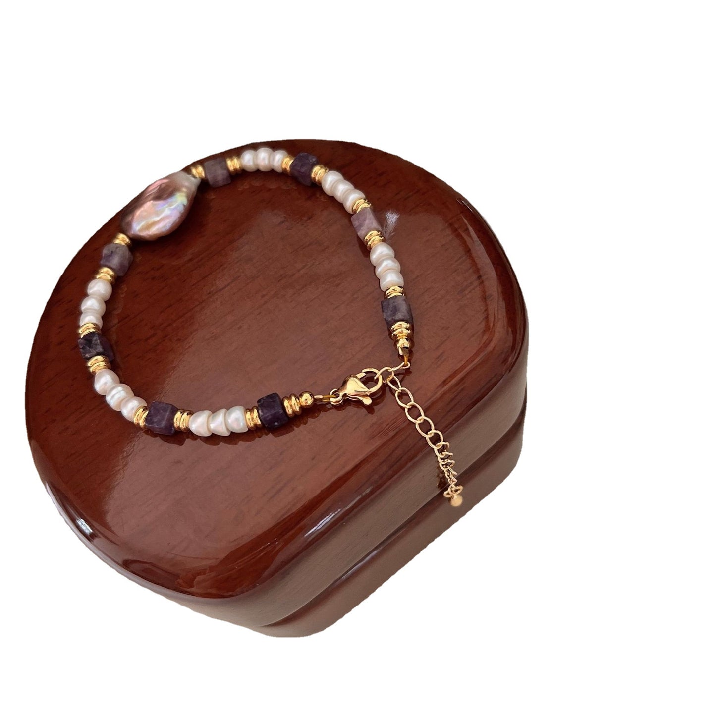 Baroque Pearl Amethyst Bracelet