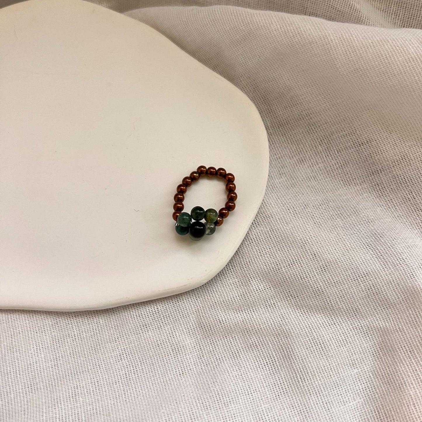 Gemstone Beaded Ring
