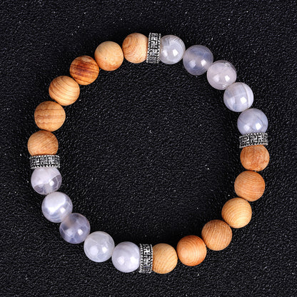 Wood Bead Essential Oil Aromatherapy Bracelet