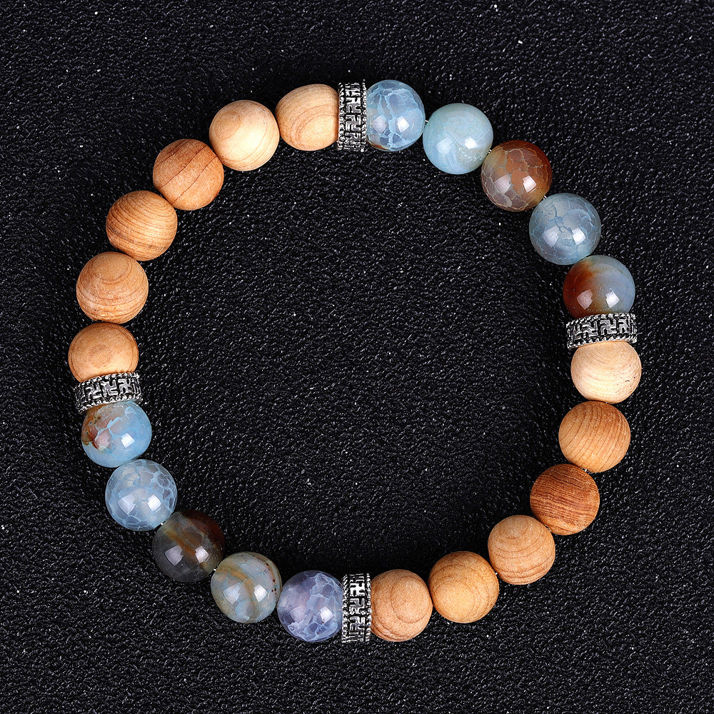 Wood Bead Essential Oil Aromatherapy Bracelet