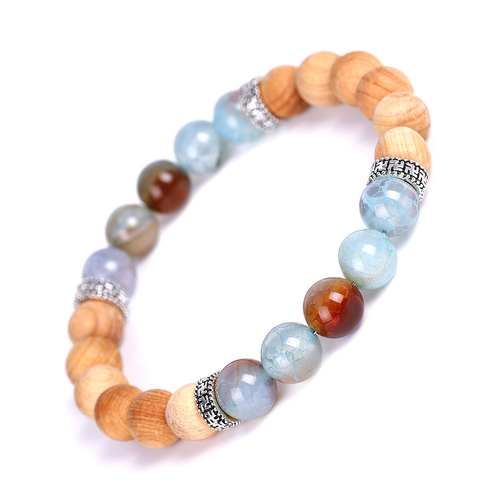 Wood Bead Essential Oil Aromatherapy Bracelet