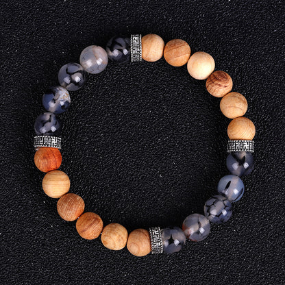 Wood Bead Essential Oil Aromatherapy Bracelet