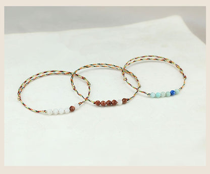Minimalist Facted Gemstone bracelet