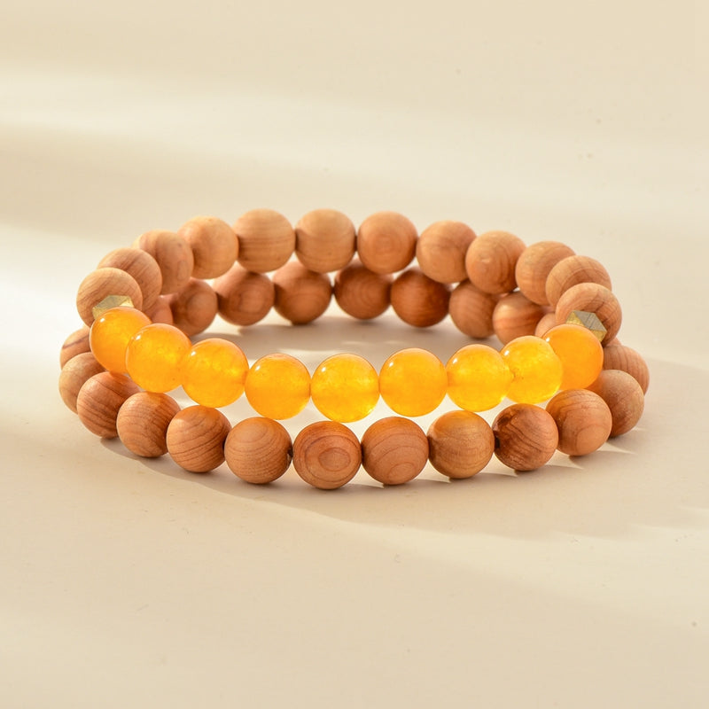 Essential Oil Wood Bead Bracelet