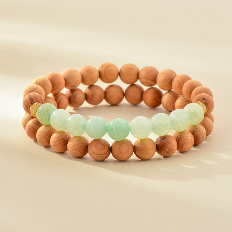 Essential Oil Wood Bead Bracelet