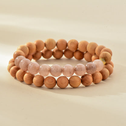 Essential Oil Wood Bead Bracelet