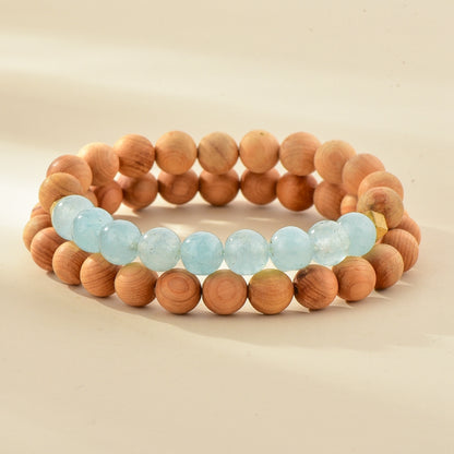 Essential Oil Wood Bead Bracelet