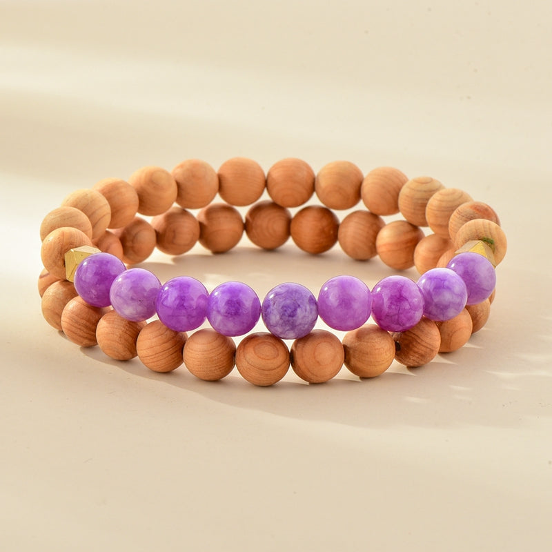 Essential Oil Wood Bead Bracelet