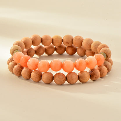 Essential Oil Wood Bead Bracelet