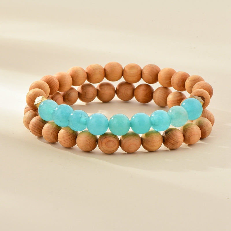 Essential Oil Wood Bead Bracelet