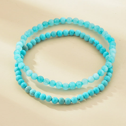 Turquoise Blue Agate Bracelet