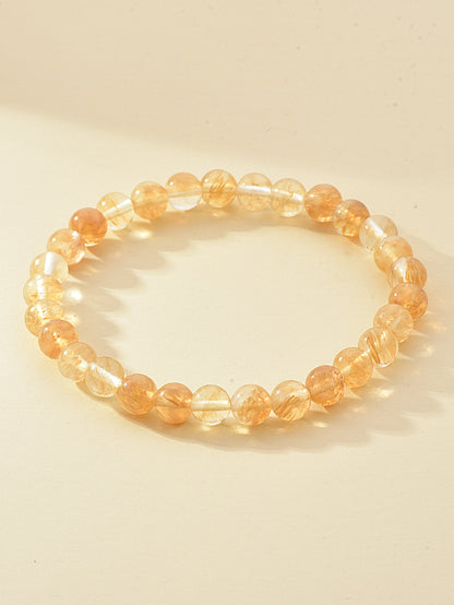 6mm Natural Stone Beaded Bracelet