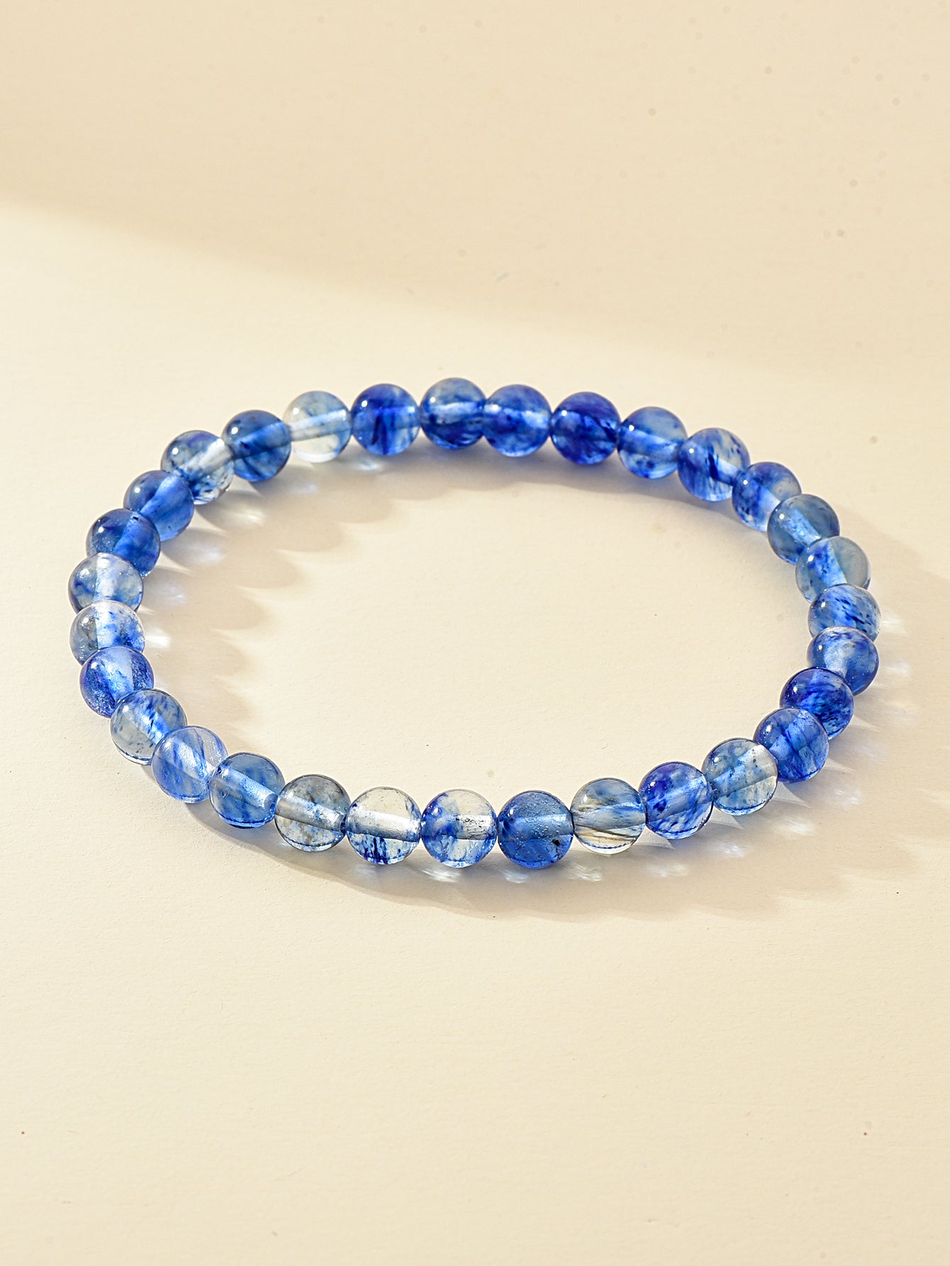 6mm Natural Stone Beaded Bracelet