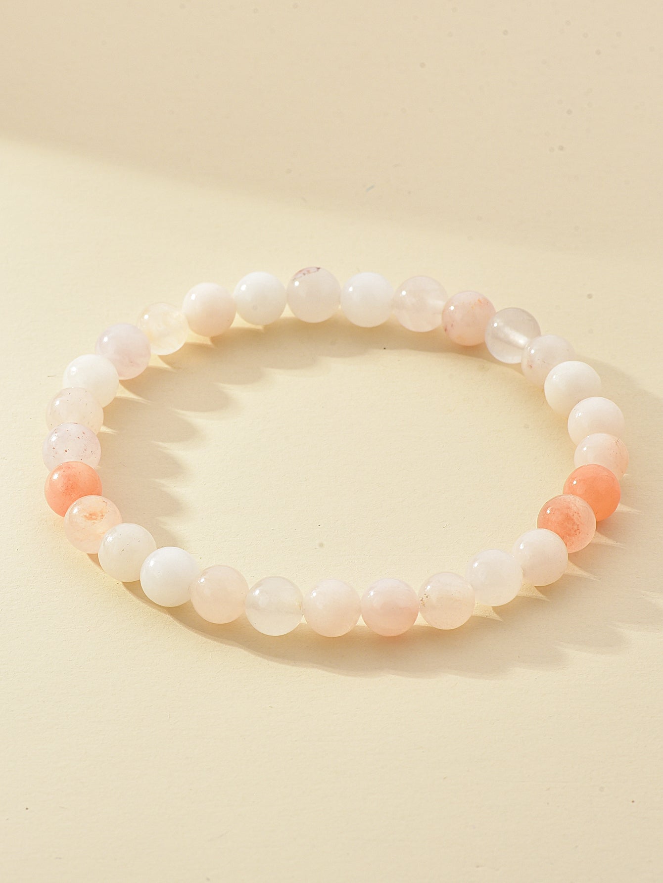 6mm Natural Stone Beaded Bracelet