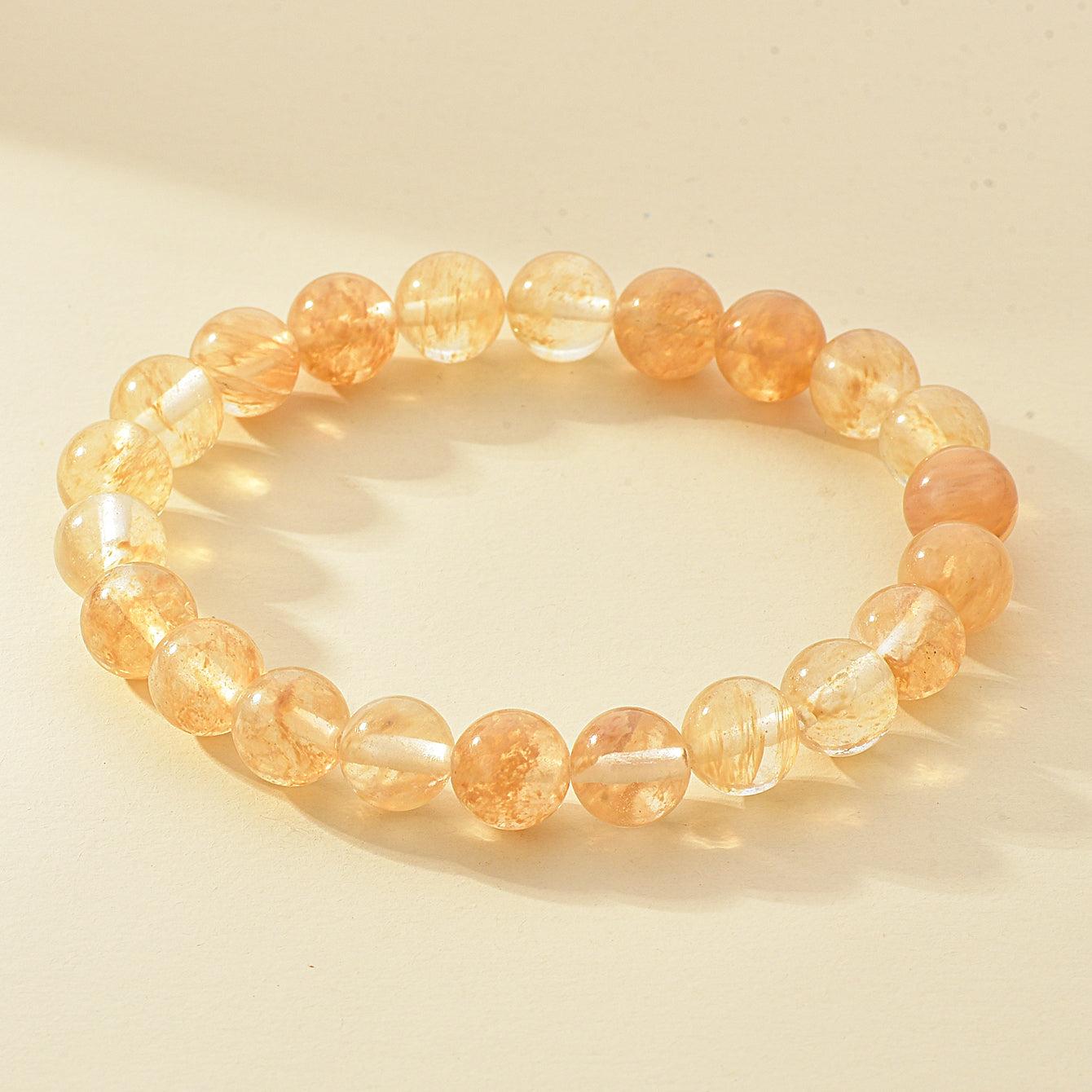 8mm Natural Stone Beaded Bracelet