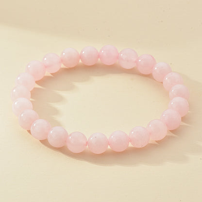 8mm Natural Stone Beaded Bracelet