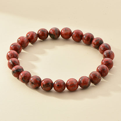 8mm Natural Stone Beaded Bracelet