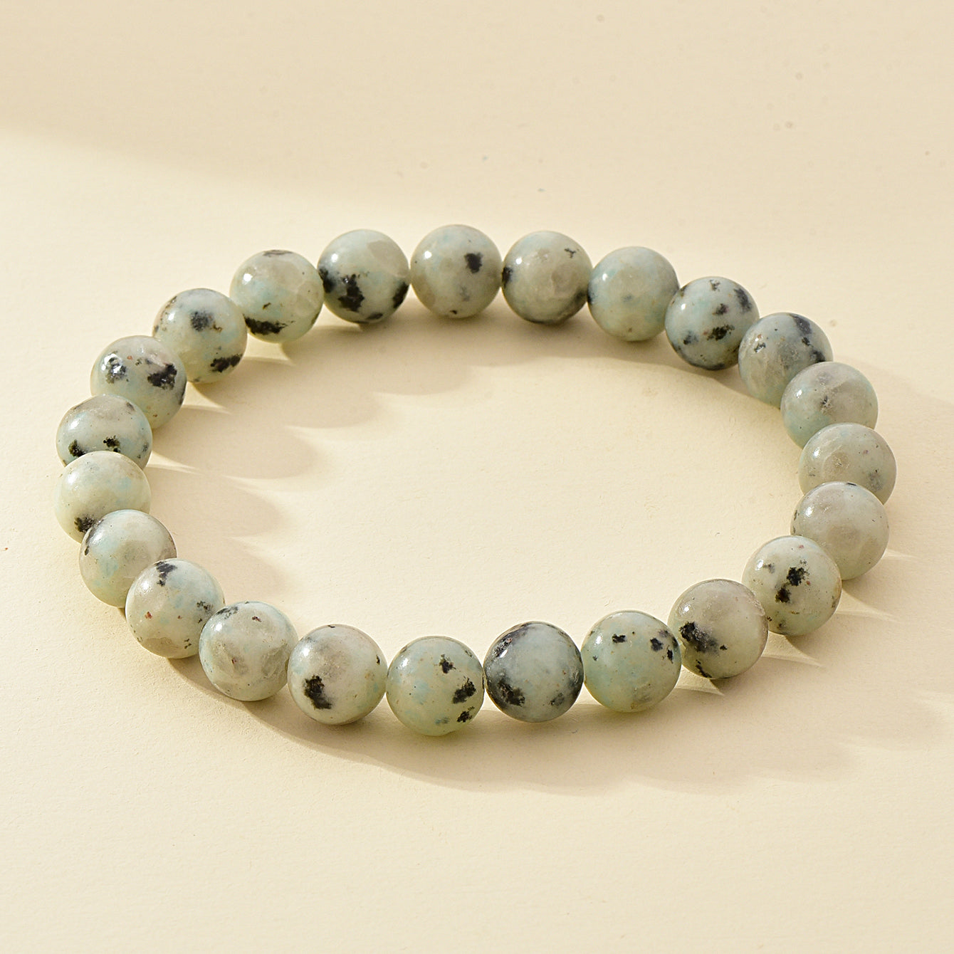 8mm Natural Stone Beaded Bracelet