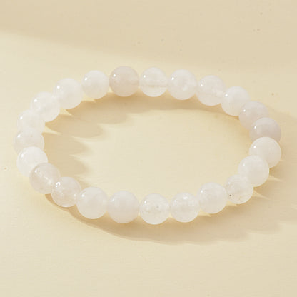 8mm Natural Stone Beaded Bracelet