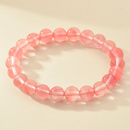 8mm Natural Stone Beaded Bracelet