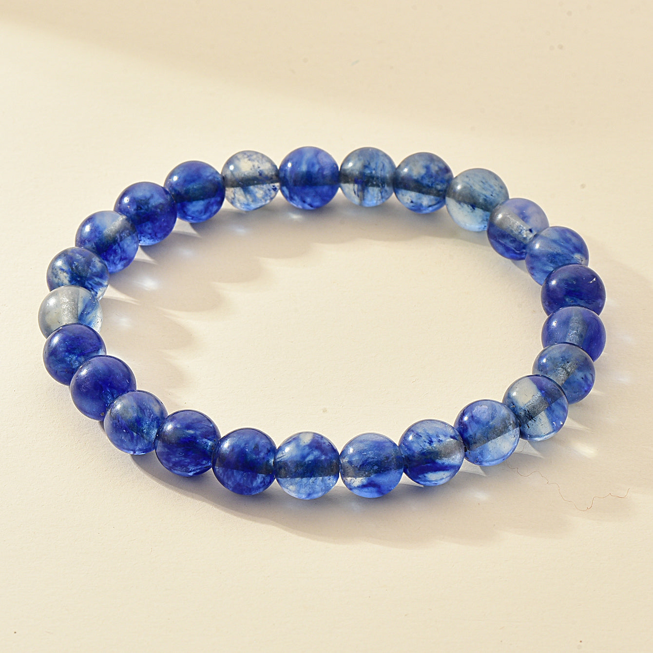 8mm Natural Stone Beaded Bracelet