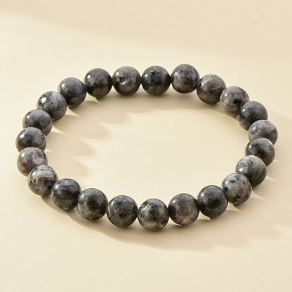 8mm Natural Stone Beaded Bracelet