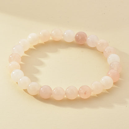 8mm Natural Stone Beaded Bracelet