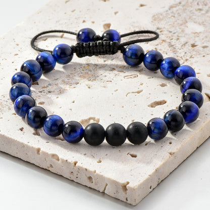 Trio Volcanic Tiger Eye Blue Tiger Eye Bracelet