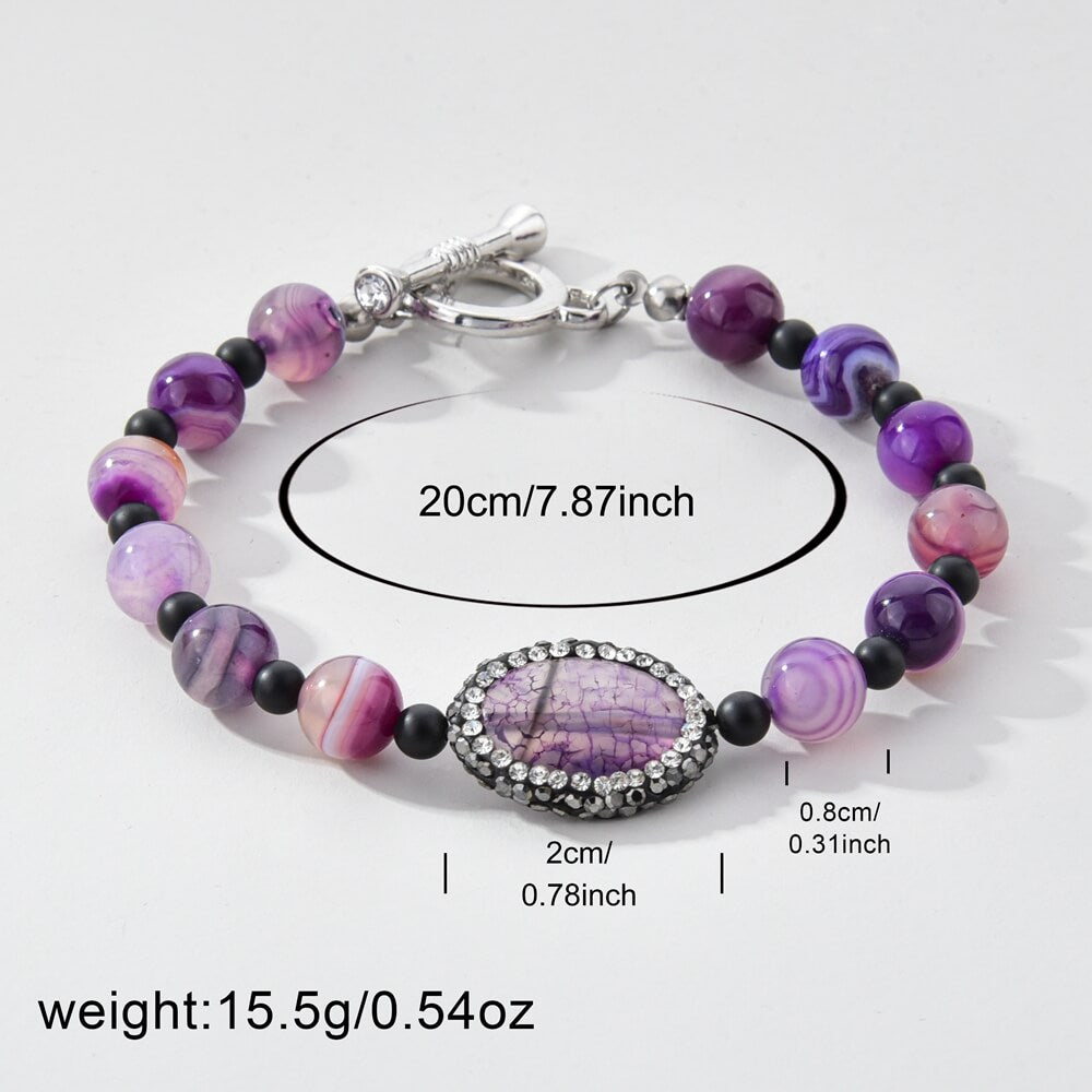 Purple Agate Bracelet