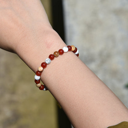 Red agate bracelet