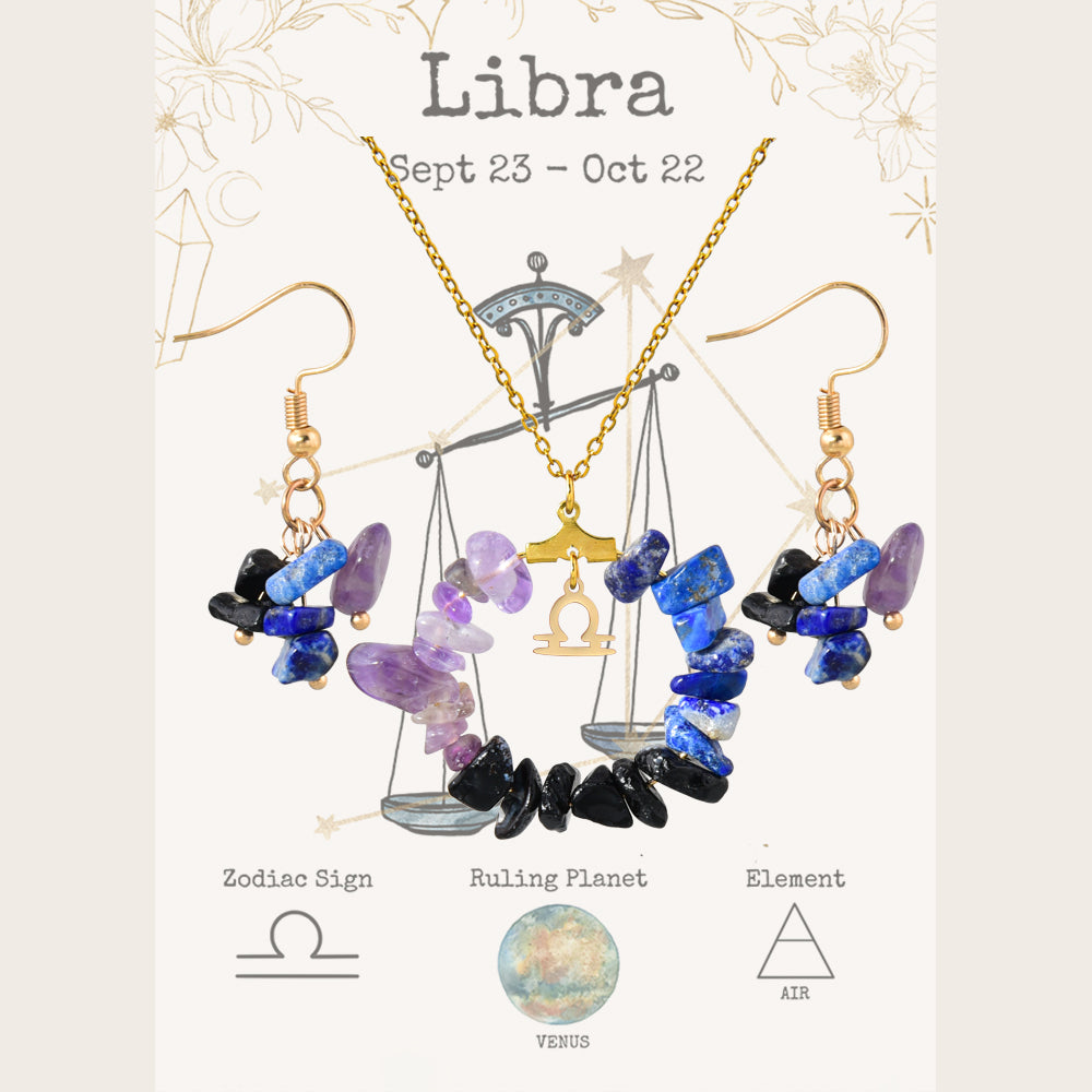 Zodiac Energy Crystal Jewelry Set