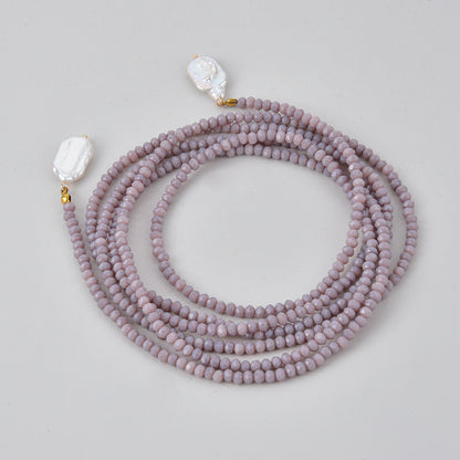 Long Necklace with Baroque Pearl Pendant