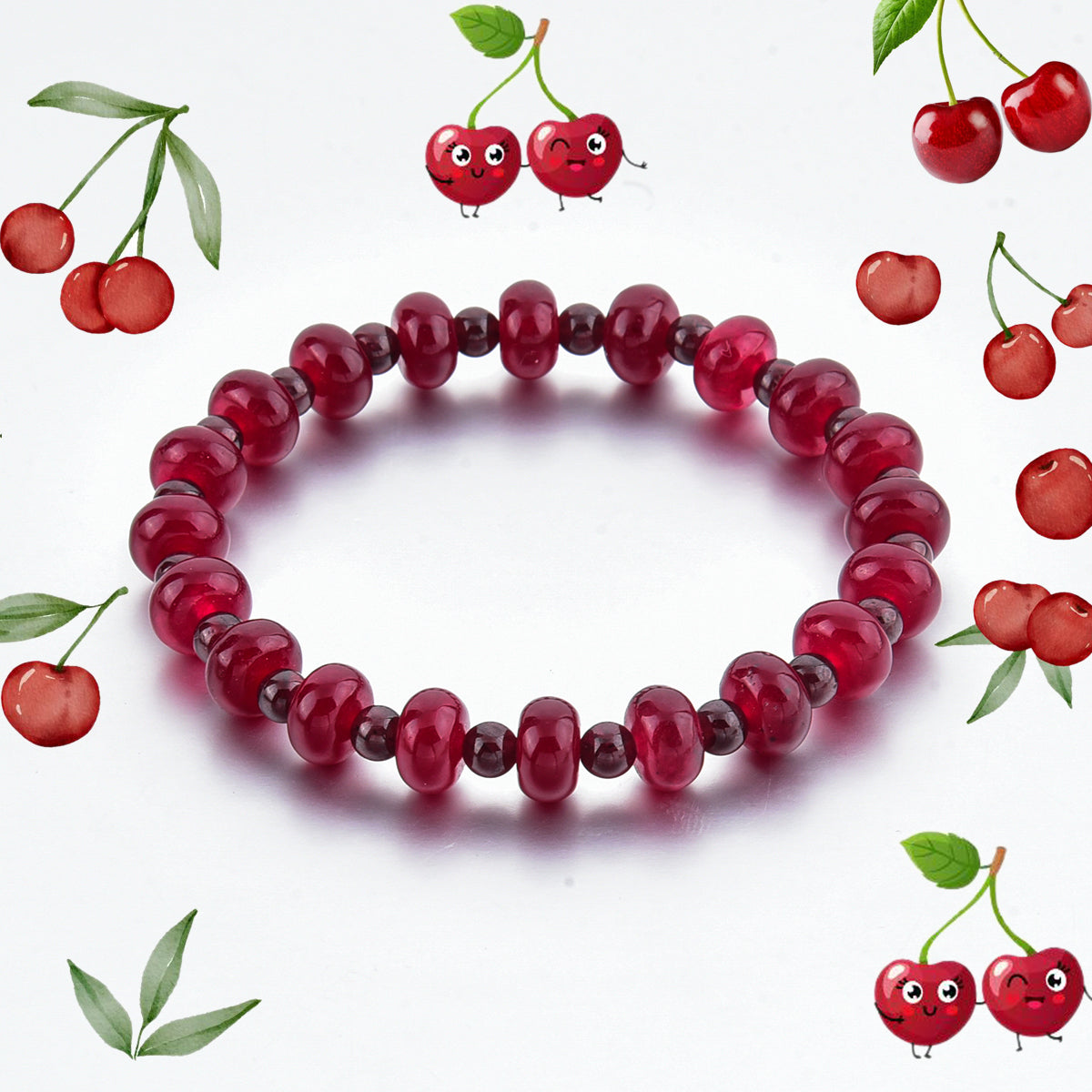 Gemstone Beads Fruit Necklace