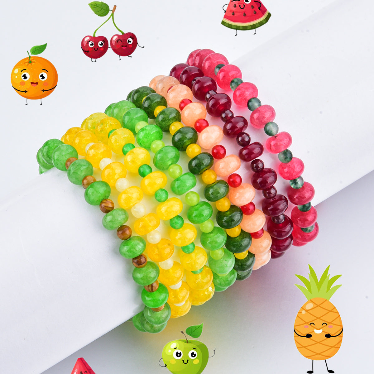 Gemstone Beads Fruit Necklace