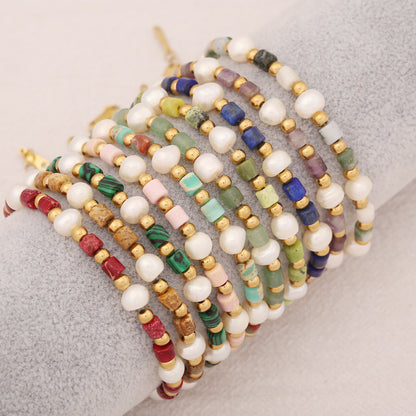 Gemstones Pearl Bracelets