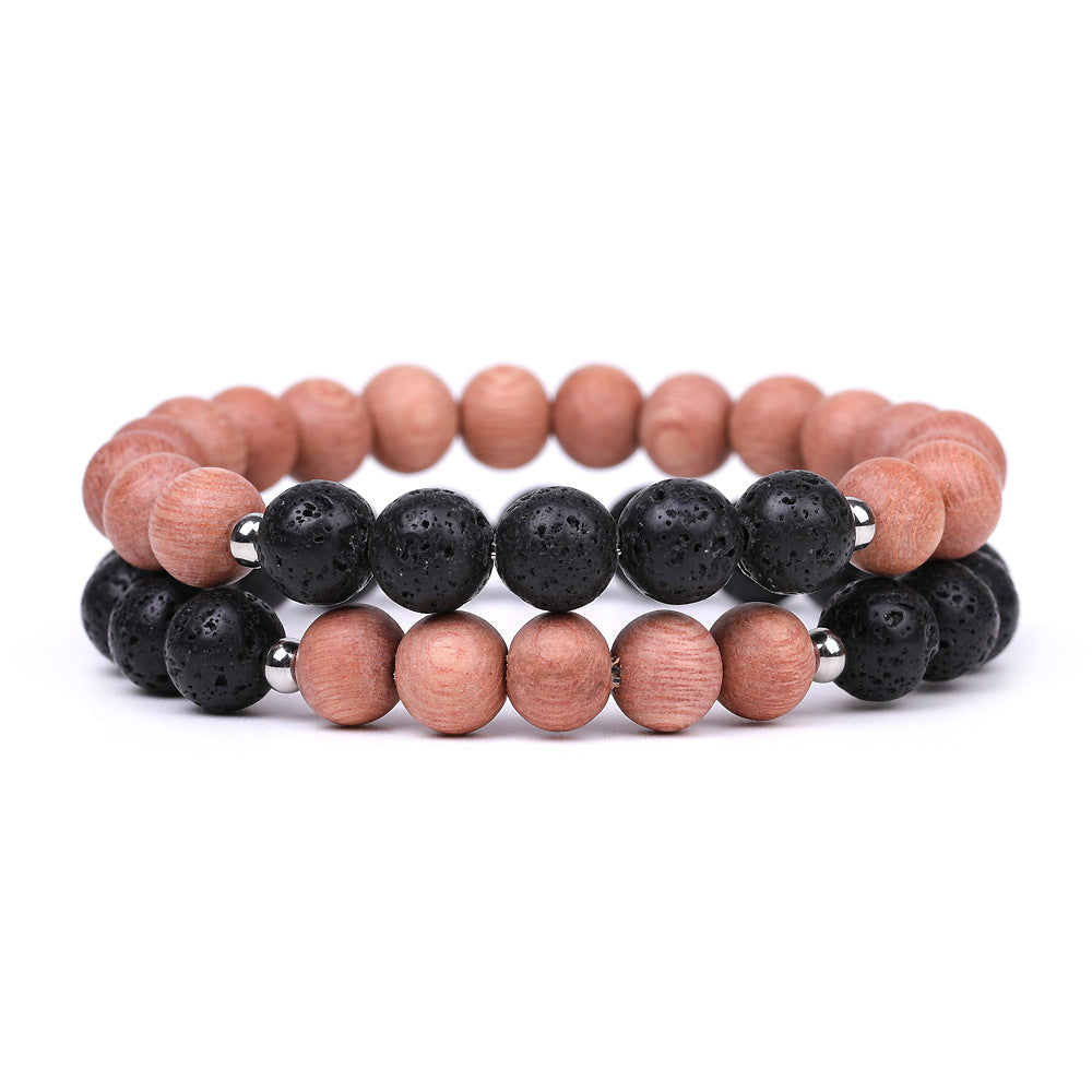 Volcanic Stone Mahogany Aromatherapy Bracelet