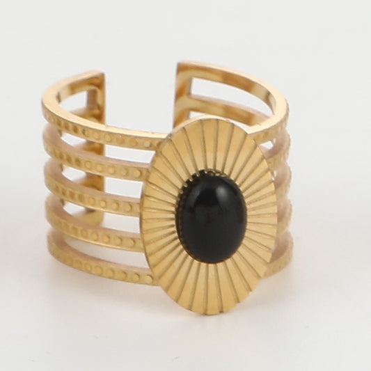 sunflower gemstone ring
