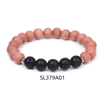 Volcanic Stone Mahogany Aromatherapy Bracelet