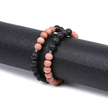 Volcanic Stone Mahogany Aromatherapy Bracelet