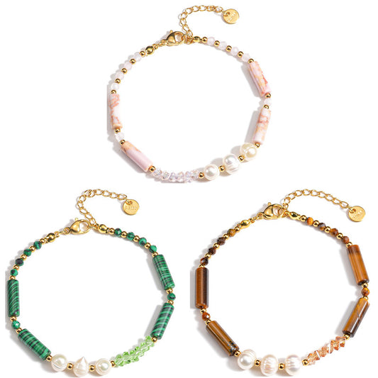 Gemstones Pearl Bracelets