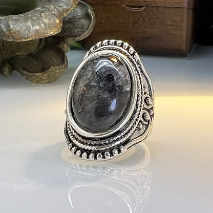 vintage labradorite ring