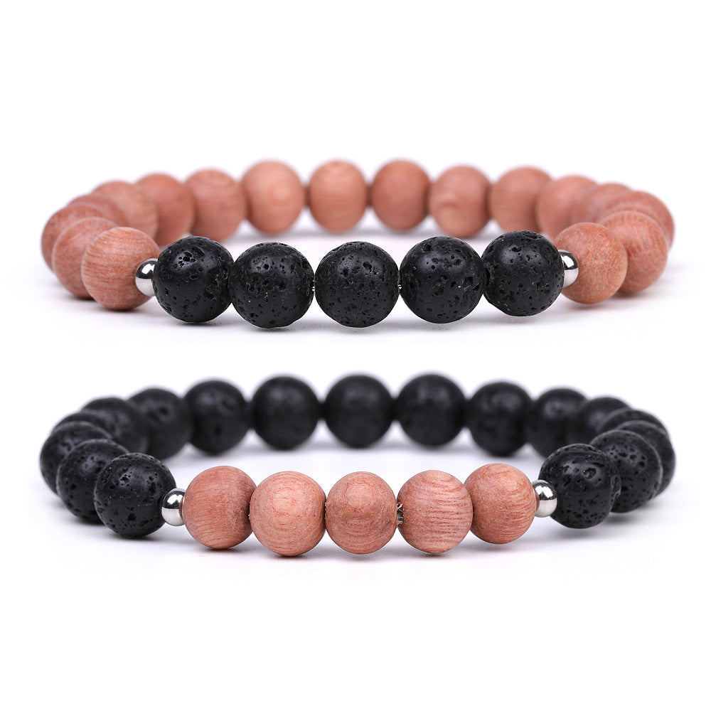 Volcanic Stone Mahogany Aromatherapy Bracelet