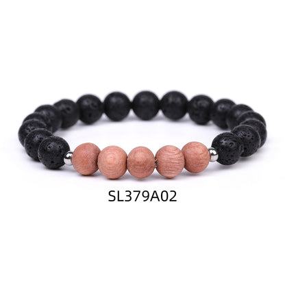 Volcanic Stone Mahogany Aromatherapy Bracelet