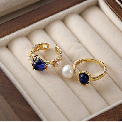 baroque blue ring