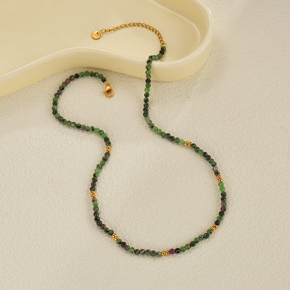 Green Stackable Necklace