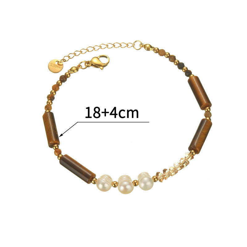 Natural Pearl Stone Color Bracelet