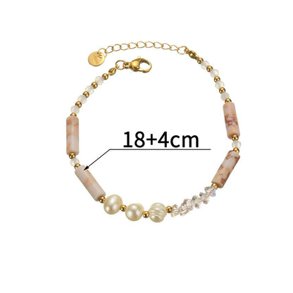 Natural Pearl Stone Color Bracelet