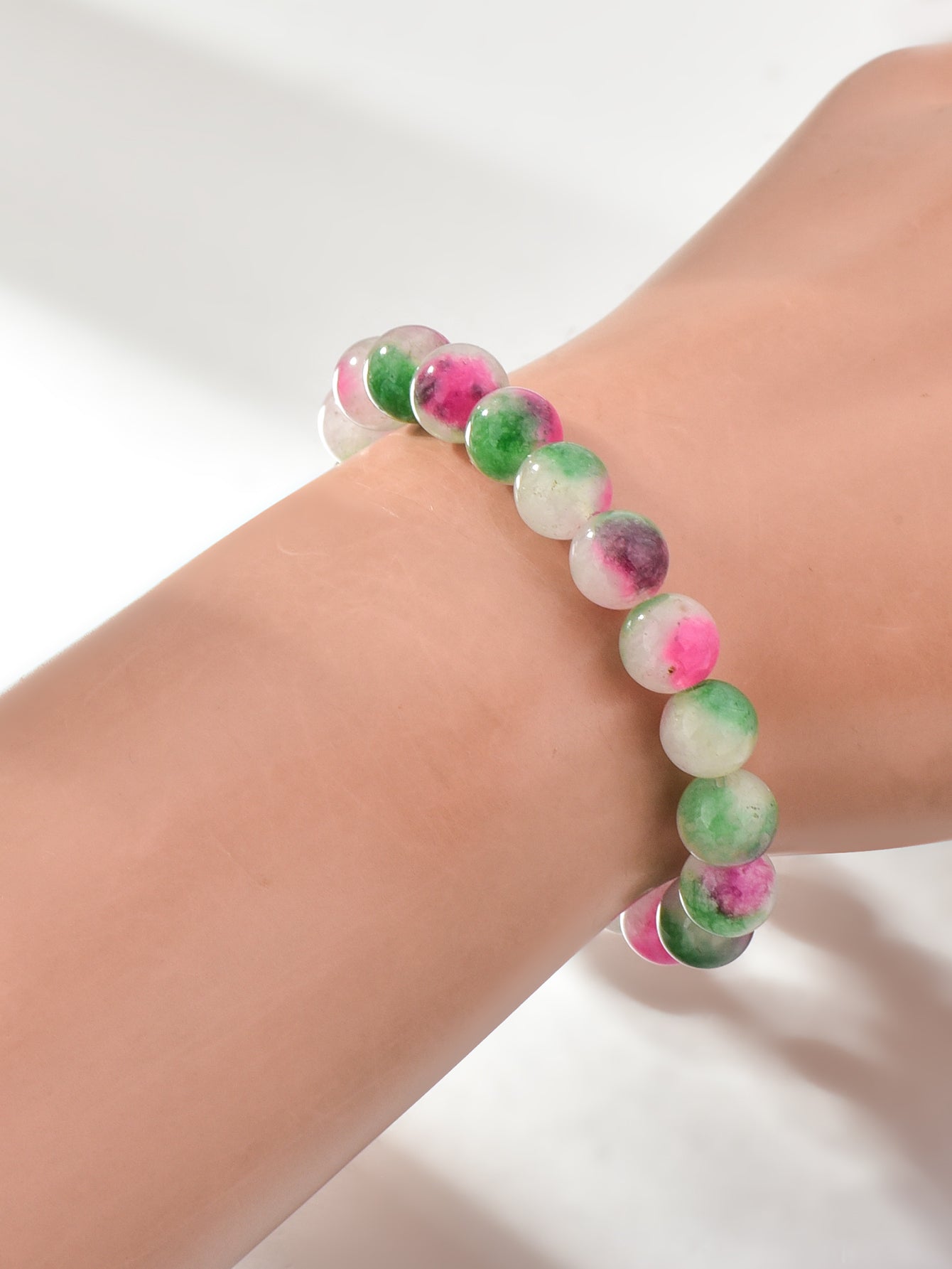 Colored Crystal Beaded Bracelet